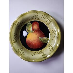 CERTIFIED INTERNATIONAL Judy Westegaard Pear 8" Bowl/Plate -Set of 6
